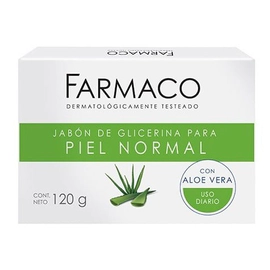 Farmaco Glicerina Jabón En Barra Con Aloe Piel Normal 100g