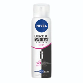 Desodorante antitranspirante femenino NIVEA B&W Invisible Clear x 150 ml