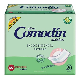 Comodin Ultra Aposito Incontinencia Extrema Xg 20 Un
