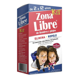 Zona Libre Kit Loción Repelente Liendres Piojos 2-14 A 2u