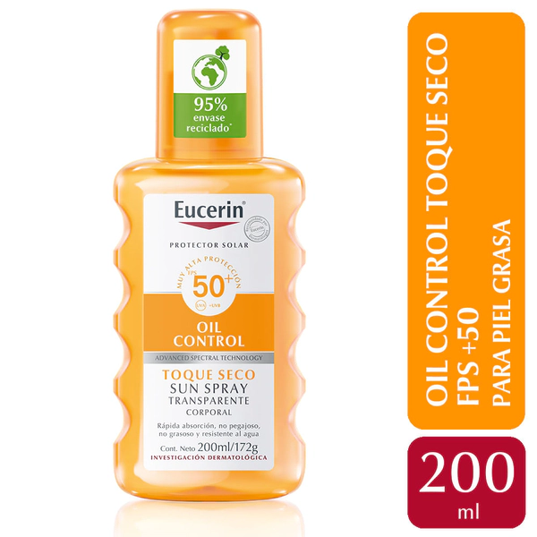 Protector solar en spray transparente Eucerin Sensitive Protect FPS 50 x 200 ml