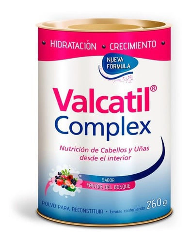 Valcatil Complex Nutrición Cabellos Uñas En Polvo Lata 260gr