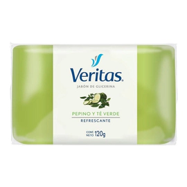 Veritas Jabón En Barra Glicerina Pepino Y Te Verde 120g