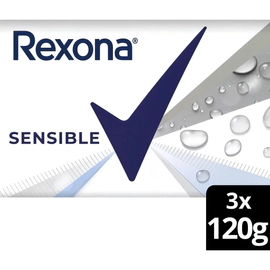 Jabón En Barra Rexona Sensible 3 X 120g