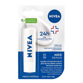 Protector labial humectante Nivea Med Repair FPS 20+ x4,8gr