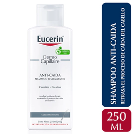 Shampoo revitalizante anticaída Eucerin DermoCapillaire Ideal para cabellos debi