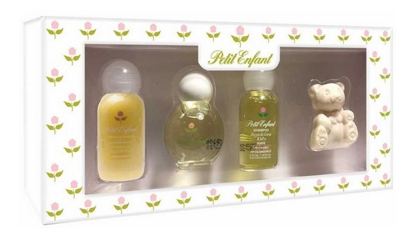 Set de Regalo Infantil Petit Enfant con Shampoo Acondicionador Colonia y Jabón