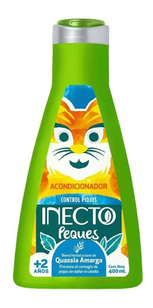 Inecto Peques Acondicionador Piojos Quasia +2 Años 400ml