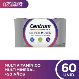 Centrum Silver Mujer +50 Multivitamínico Multimineral X60c