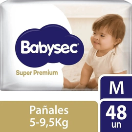 Babysec Pañales Super Premium M 48 Unidades 5-9,5 Kg