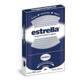 Estrella Hisopos Descartables De Algodón 100 Unidades
