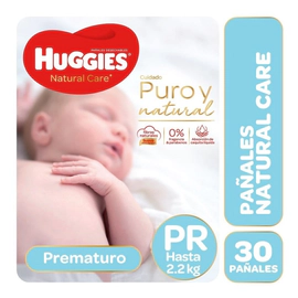 Huggies Pañales Natural Care Prematuro X 30un Unisex