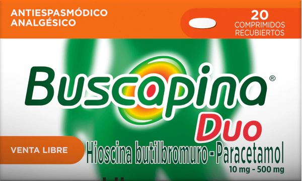 Buscapina Duo Antiespasmódico + Analgésico x20 comprimidos