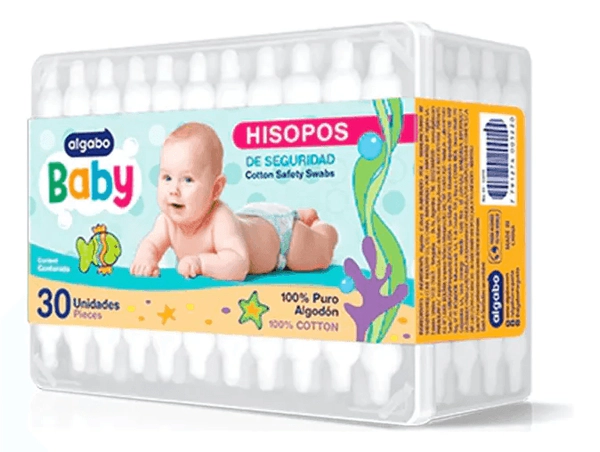 Hisopos De Seguridad Algabo Baby 30 Unidades