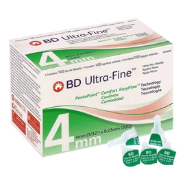 Bd Ultra Fine Tm Aguja Easy Flow 4mm X 32 G 100 Unidades