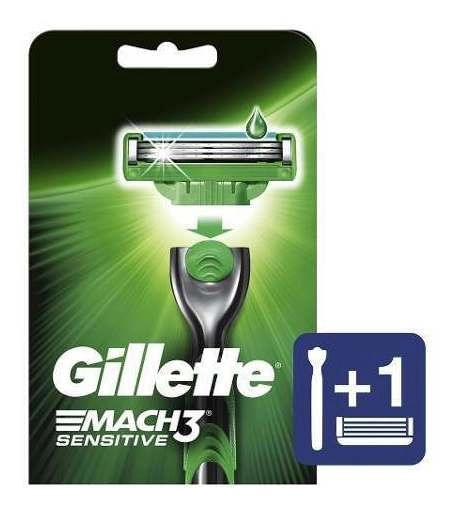 Gillette Máquina De Afeitar Mach3 Sensitive Recargable 1 Un