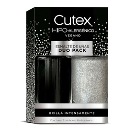 Esmalte Cutex Pack Duo Glitter Celebracion/noche Estrellada