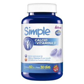 Simple Calcio + Vitamina D por 60 pastillas de goma