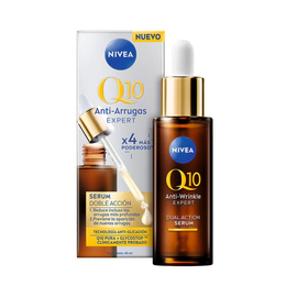 Sérum Facial Doble Acción NIVEA Q10 Antiarrugas Expert Clínicamente probado x 30