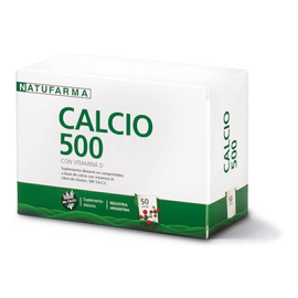 Natufarma Calcio 500 Con Vitamina D 50 Comprimidos