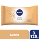 Jabón humectante NIVEA Avena para todo tipo de piel 3 x 125 g