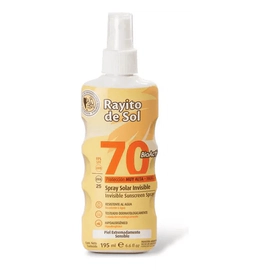 Protector Solar Rayito De Sol Spray Invisible Fps70 195ml