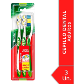 Colgate Twister Medio Cepillo Dental 3 Unidades