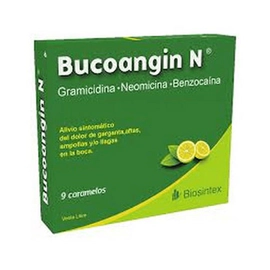 Bucoangin N Caramelos Antibióticos Limón 9 unidades