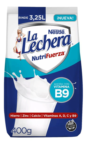 La Lechera Nutrifuerza Nestle Leche En Polvo Pack 400g