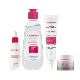 Cicatricure Combo Serum + Crema + Contorno de Ojos + Agua Micelar