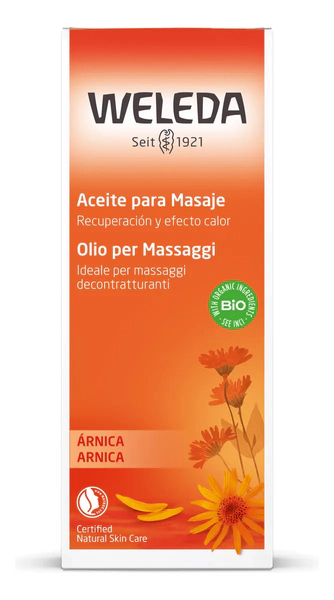 Weleda Árnica Aceite Masaje Vegano Celiaco Deporte Embarazo