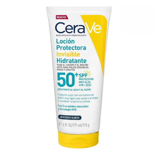 CeraVe Loción Protectora Invisible Hidratante FPS 50+