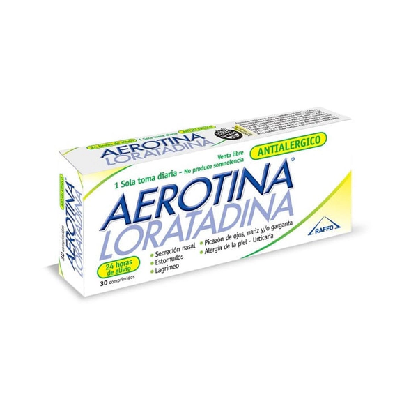 Aerotina Loratadina 10 mg x 30 comprimidos