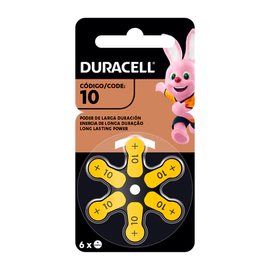 Pila para Audífonos Duracell Tamaño 10 Blister 6 Unidades