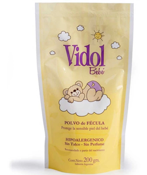 Vidol Bebé Polvo En Fécula Hipoalergénico Doy Pack 200g