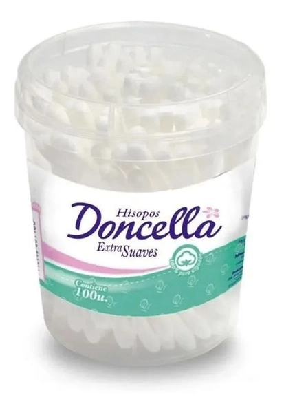 Doncella Hisopos Extra Suaves 100 Unidades