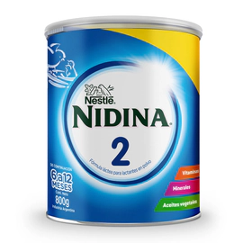 Nidina® 2 Leche En Polvo Fórmula Infantil Lata 800g