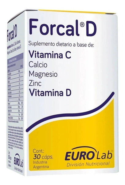 Forcal D 30 Cápsulas Fortalece La Respuesta Inmune Eurolab