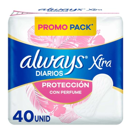 Always Protectores Diarios Liners Con Perfume 40 Unidades