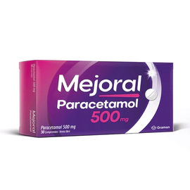 Mejoral Paracetamol 500mg Analgésico Antifebril 30 comp