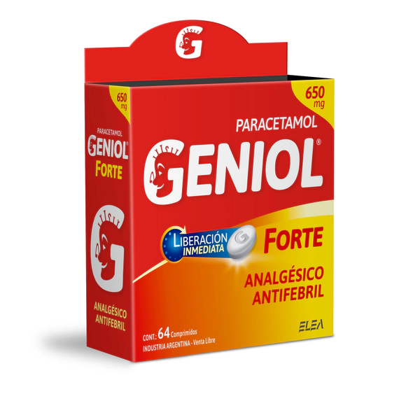 Geniol Forte 650mg x64un comprimidos