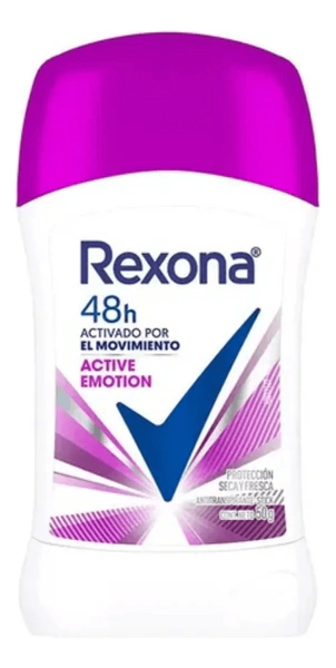 Antitranspirante Barra Rexona Mujer Active Emotion 50g