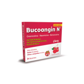 Bucoangin N Caramelos Antibióticos Cherry 9 unidades