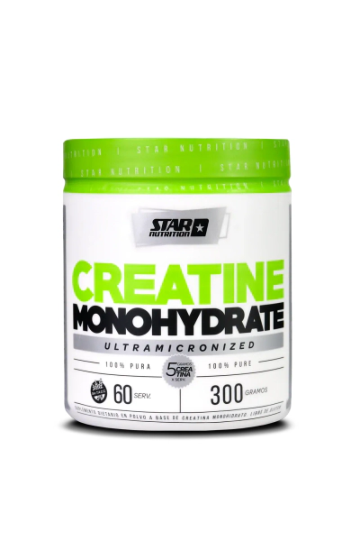 Star Nutrition Creatina Pote 300 Gr Monohidrato Micronizada Sin sabor
