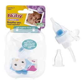 Nuby Aspirador Nasal Asistido Con Boquilla Y Filtro