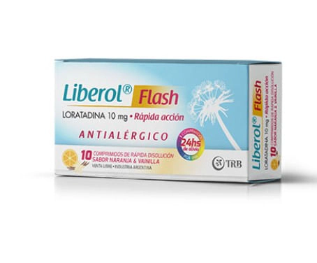 Liberol Flash Naranja y Vainilla Antialérgico x10 comprimidos