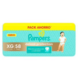 Pampers Pañales Deluxe Protection Extra Grande 58 Unidades
