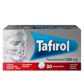 Tafirol 500 mg. 30 comprimidos