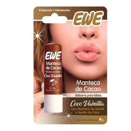 Ewe Manteca De Cacao Bálsamo Para Labios Coco Vainilla 12uds