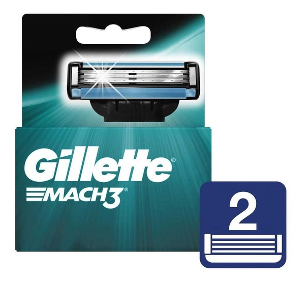 Gillette Repuesto Para Afeitar Mach3 X 2 Unidades